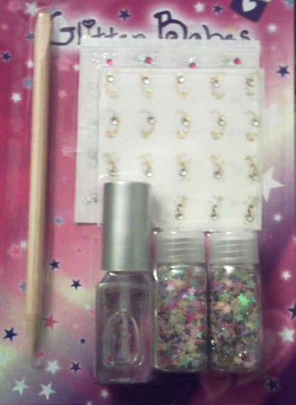 GLITTER BABES-TEEN NAIL ART SET 6PC