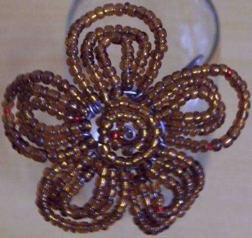 WIRE BEAD CRAFT FLOWERS ASSORTED COLOURS