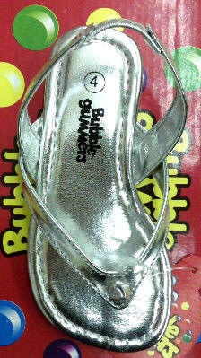 Bubblegummers Silver Sandle for Girls
