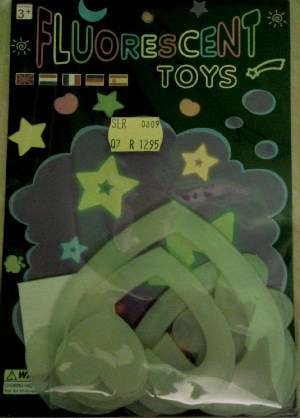 GLOW IN THE DARK ROOM DECOR HEART SET 12PCS