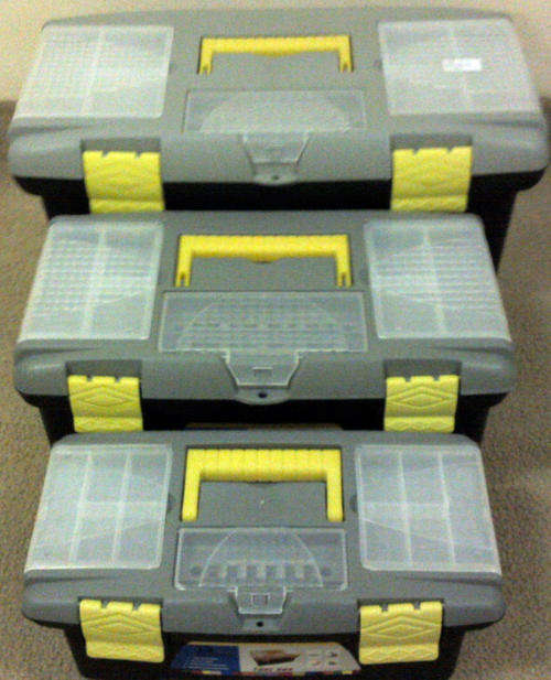 SET OF 3 TOOL BOXES