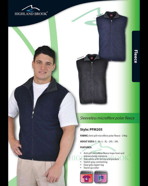 Highland Brook Sleeveless Microfibre Polar Fleece