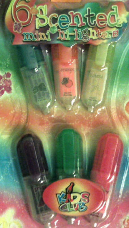 PACK OF 6 SCENTED MINI HI-LIGHTERS