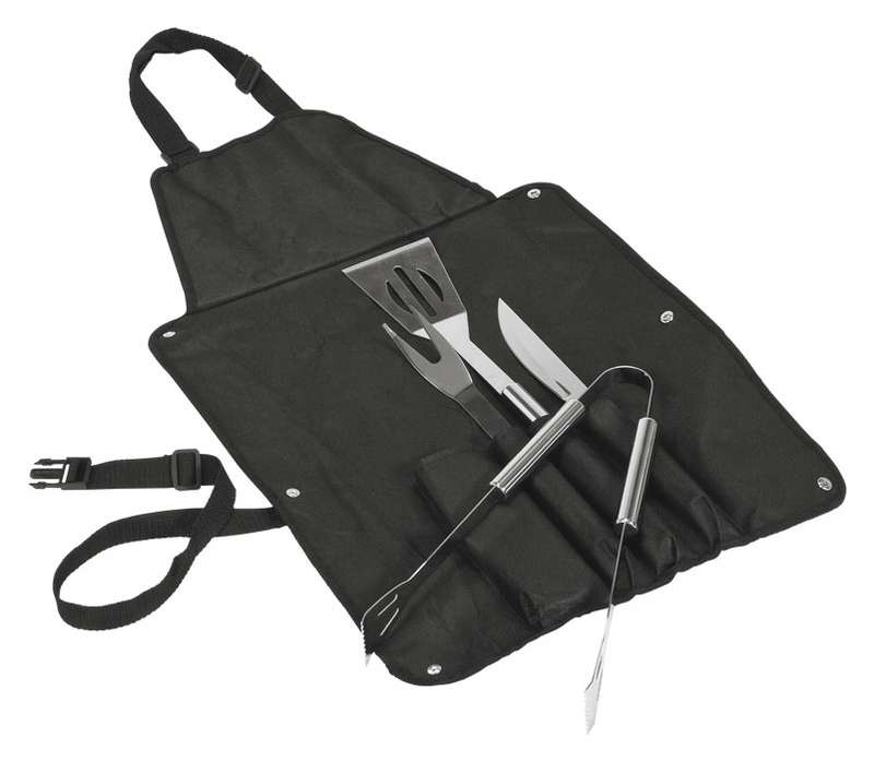 Braai Set with Apron (47.5 x 16 x 5 cm)
