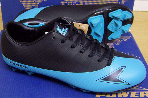 POWER SOCCER SHOE BLACK/TURQUOISE