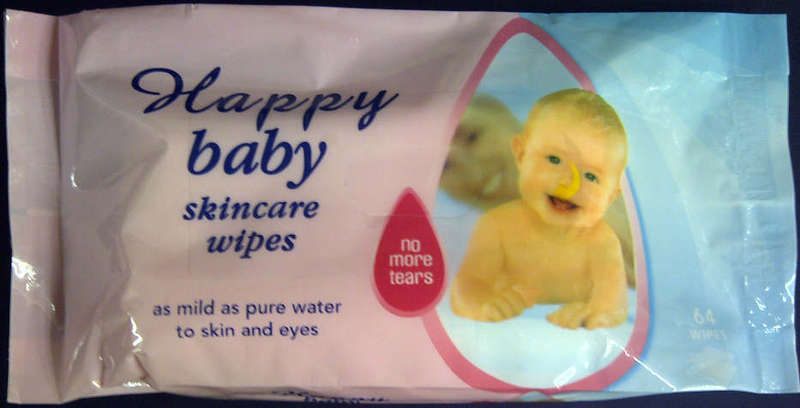 PACK OF 64 BABY WIPES (Mild As Pure Water to Skin & Eyes)