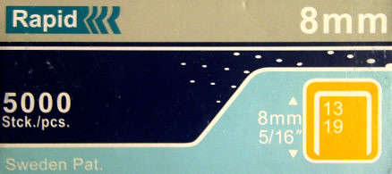 STAPLES FOR STAPLE GUN BOX OF 5000