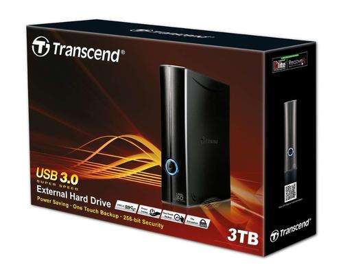 Transcend StoreJet 35T3 USB 3.0 Desktop External Hard Drive - 3TB