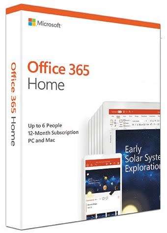 MICROSOFT OFFICE 365 HOME 1 YEAR SUBSCRIPTION