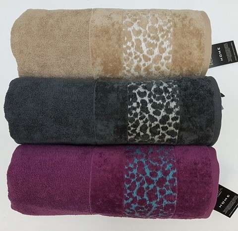 Glodina Leopard  bath sheets Glodina 85x150cm - 450 gsm - R 125 ea