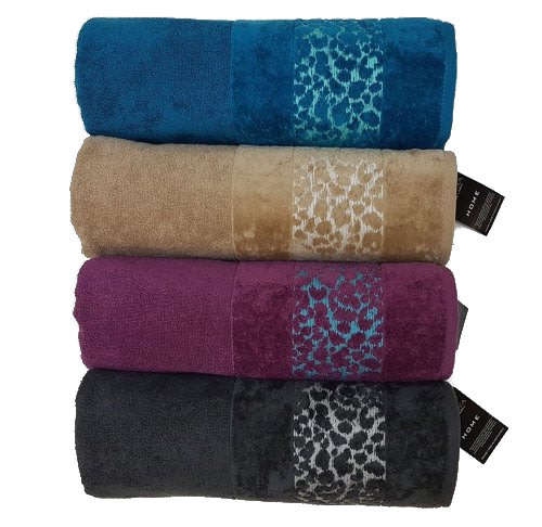 Glodina Leopard Print Bath Sheets