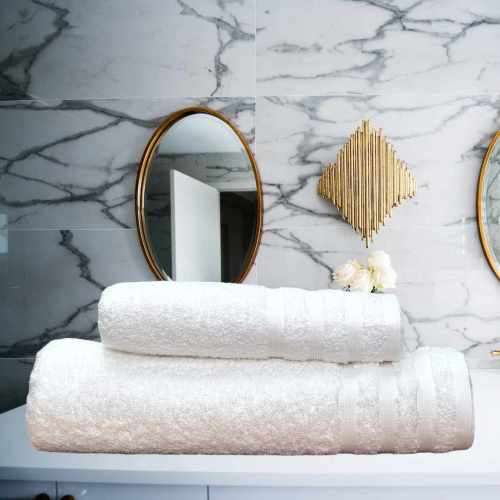 GUESTHOUSE LUXURY 600GSM TOWEL SET 1 HAND 1 BATH