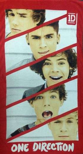 One direction beach towel