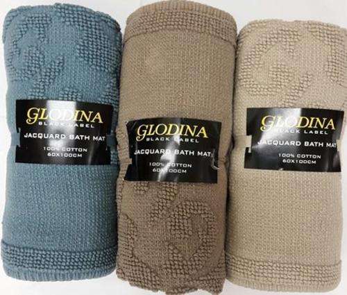 Glodina Jacquard bath mat - Pure cotton - 60x100 cm - R100 ea