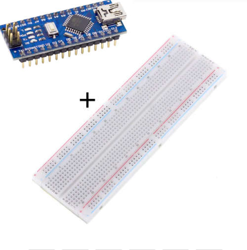 Arduino Nano with breadboard