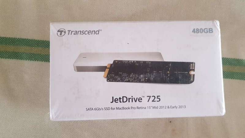 Transcend JetDrive 725 480gb for MacBook Pro 2012-2013