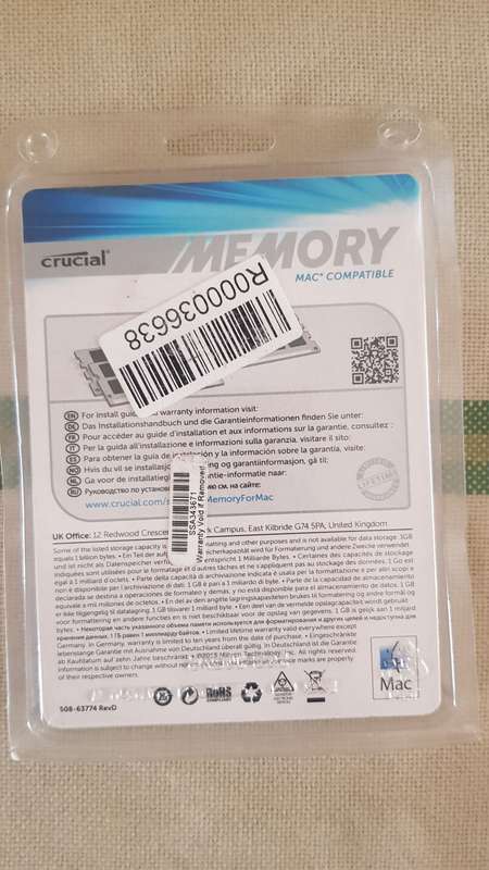 Crucial 16gb DDR3l on DDR2 board