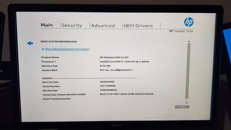 Hp Elitedesk 800 G3