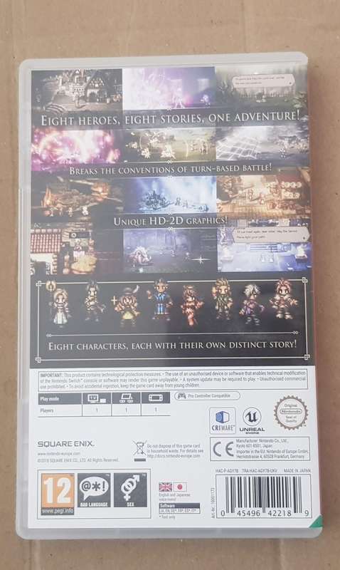Nintendo Switch Game - Octopath Traveler