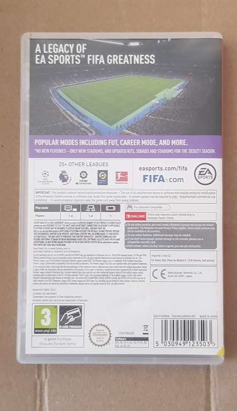 Nintendo Switch Fifa 21 Ga