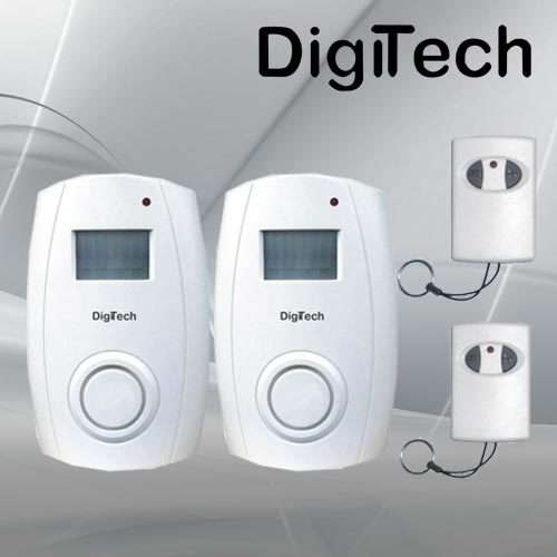 Digitech Wireless Twin Motion Sensor Alarm+2 Remotes
