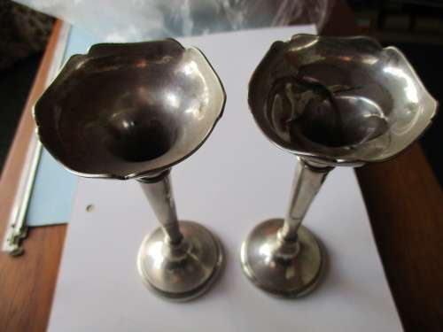 A pair of Hallmark Birmingham  Vases