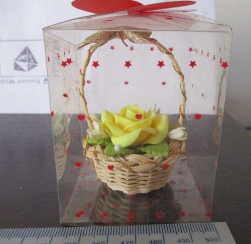 Magnifisesense Gift- Soap Yellow Rose in Basket Box