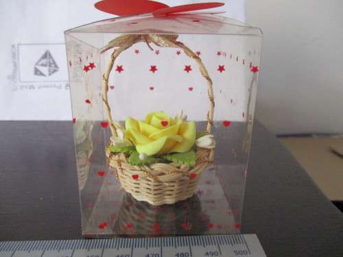 Magnifisesense Gift- Soap Yellow Rose in Basket Box