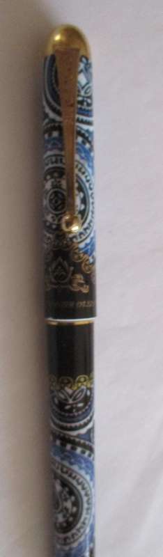 Vintage Blue Mono -cloissone Pen