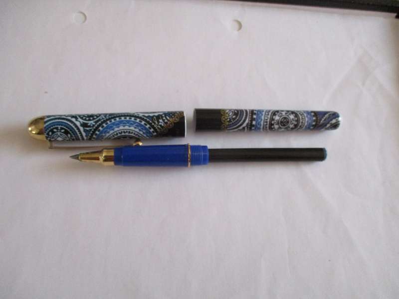 Vintage Blue Mono -cloissone Pen