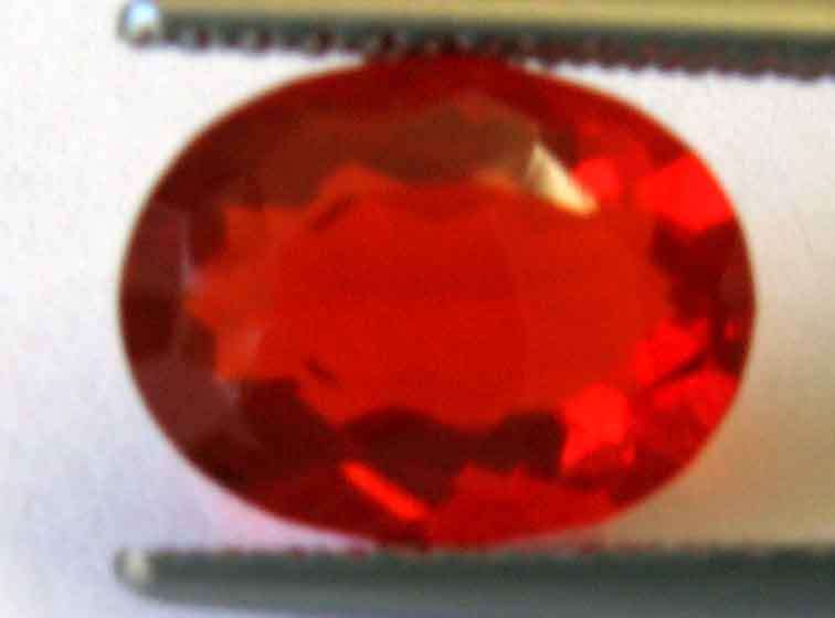 Genuine 7.00 x 5.00 mm Oval cut Mexican Fire Opal 0.48 ct.