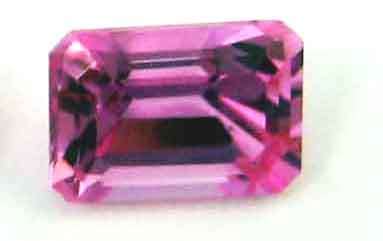 7.10 x 5.10 mm Octagonal cut Pink / Rose Quartz 1.52 ct.