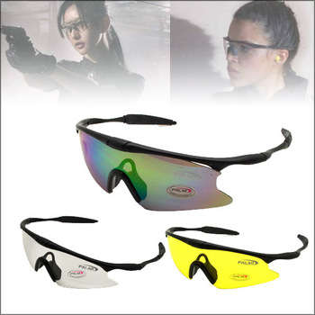OUTDOOR SPORTING, SHOOTING GLASSES 4 LENSES AVAILABLE