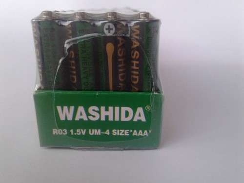 60 - AAA R03 Um4 1.5V Dry Cell Battery in Paper Tray Packing
