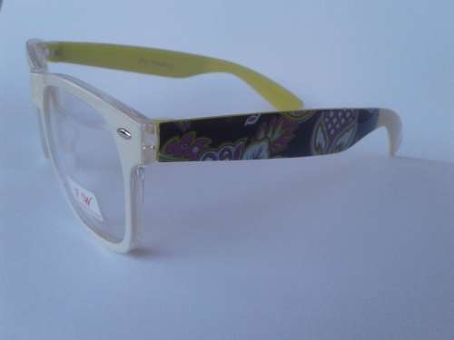 Women Fashion White Frame Double Rim Sunglasses