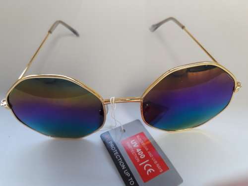 Octagonal Metal Sunglasses
