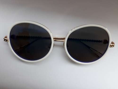 Retro Round Coated Vintage Oversized Sunglasses Mental Frame