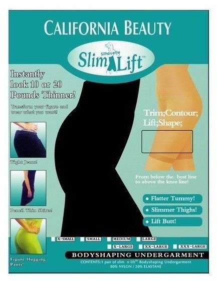 High Waist Slim N Lift Body Shaper Black - M