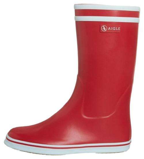 Aigle Sporty Rubber Waterproof Red Boots  - Size 33