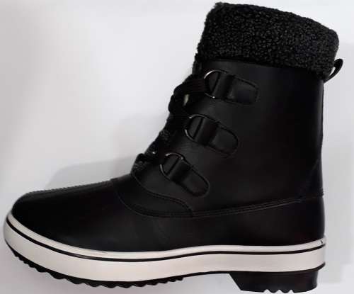 Womans Black Leather Boots - Size 6 7 8 9 10