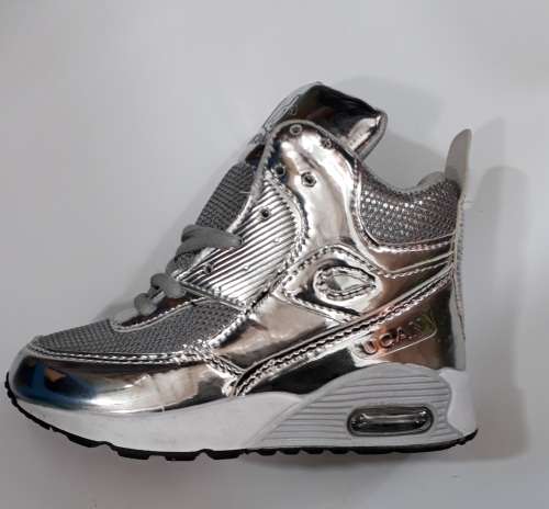 Kids Silver Boots - Size 2