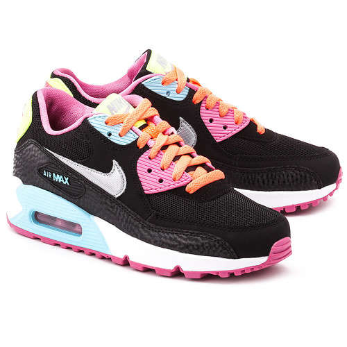 Air Max 90 (GS) Black Metallic Silver - Size 3