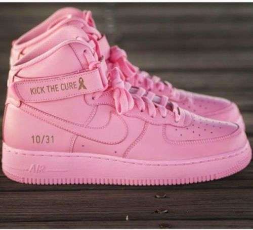 Nike Air Force 1 High "Kick The Cure" Pink - Size 4