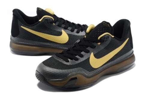 Nike Kobe X Kobe Bryant Black Gold - Size 7.5