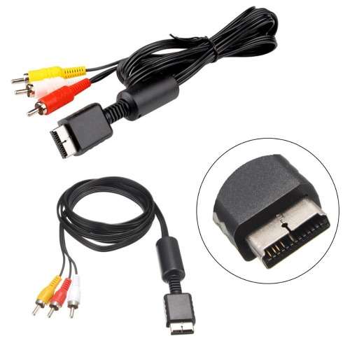 1.8m Audio Video To 5 RCA AV Cable for PS2 AV Component