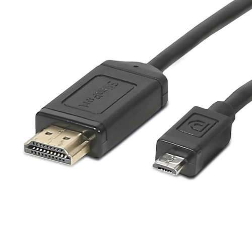 Micro-USB to HDMI Cable (Supports 3D at 1080p @60Hz)