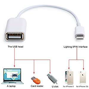 USB Female OTG Adapter Cable Connect Kit for Ipad4 IpadAir IpadMini 5s 6 6s IOS 9.2 System