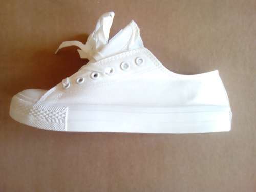 Women Lace Up Fashion Canvas Shoes - Size 6