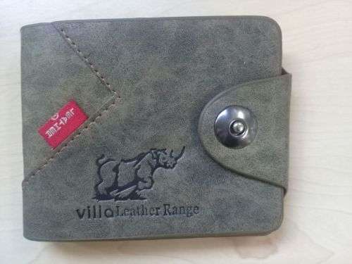 New Men's Bifold Wallet With Magnetic Buckle