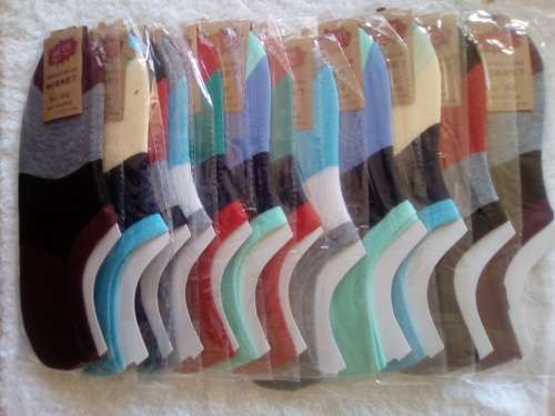 12 Pack - No Show Non Slip Cotton Socks